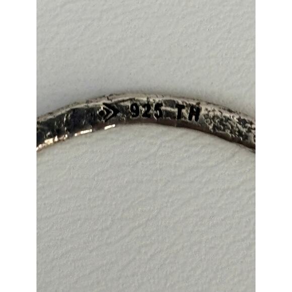 Silpada Sterling Silver Hammered Texture Circle Necklace 18" #64321 - Picture 6 of 7